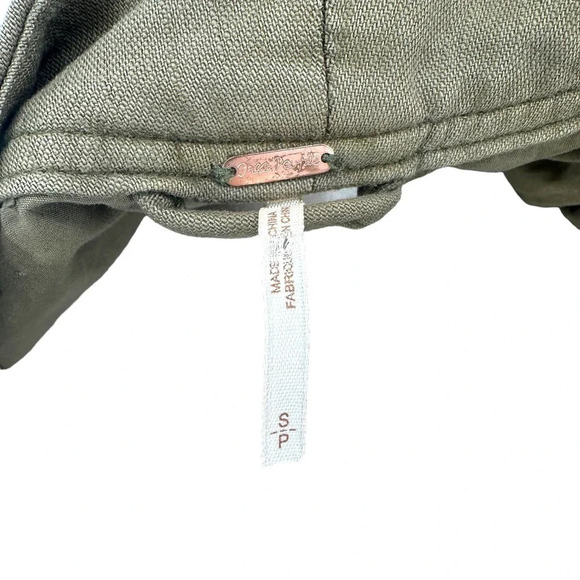 Free People In Our Nature Cargo Jacket in Olive Green Size‎ Small - Picture 12 of 14